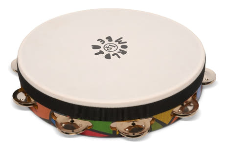 LP World Beat tambourin LP7023, Supertone 10", accordé fixe, pinces en acier
