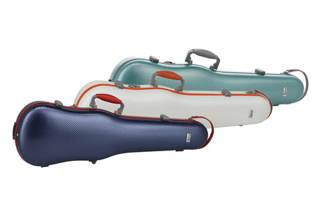 PURE GEWA Form shaped violin cases Polycarbonate FUN - 4/4 - 1/2 (Blue / Black)