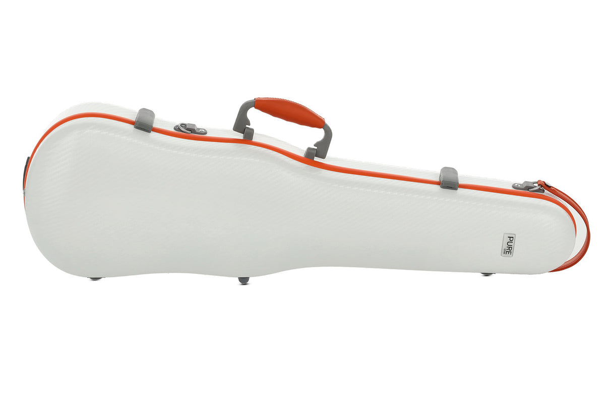 PURE GEWA Form shaped violin cases Polycarbonate FUN - 4/4 - 1/2 (White / Blacj)