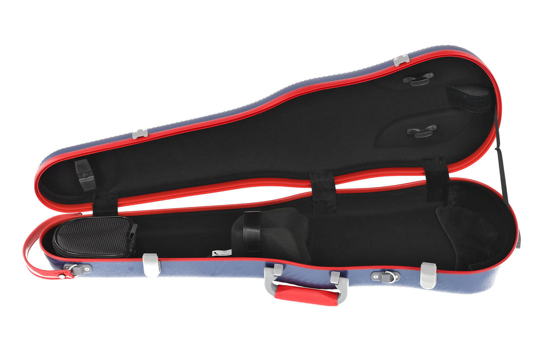 Étuis de violon PURE GEWA Form Polycarbonate FUN - 4/4 - 1/2 (Blue / Black)