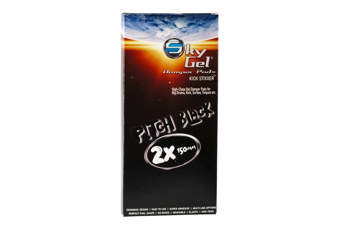 SKY Music Pads d’amortissement SkyGel Kick StiXXer - Pitch Black (SGKIPD)