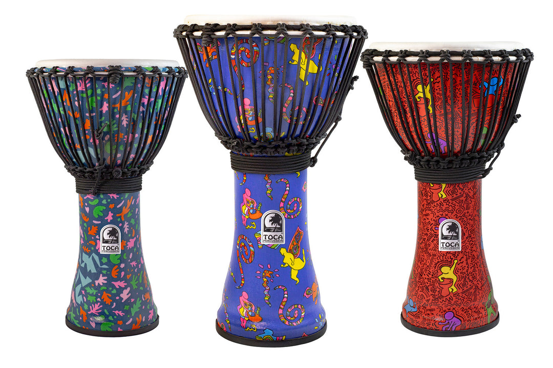 Toca Djembés Freestyle Colorsound Sarong Djembe - Set - 4 articles (TFCDJ-7SPK)