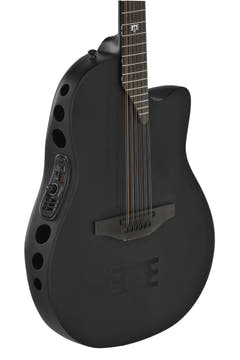 Adamas Guitares électro-acoustique 1598-MEIII, signature Melissa Etheridge, pan coupé central, 12 cordes - Black satiné (1598-MEIII)