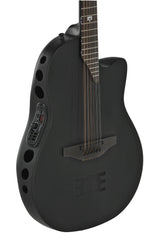 Adamas Guitares électro-acoustique 1598-MEIII, signature Melissa Etheridge, pan coupé central, 12 cordes - Black satiné (1598-MEIII)