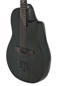 Adamas Guitares électro-acoustique 1598-MEIII, signature Melissa Etheridge, pan coupé central, 12 cordes - Black satiné (1598-MEIII)