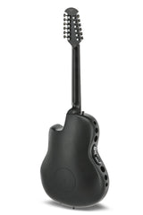 Adamas Guitares électro-acoustique 1598-MEIII, signature Melissa Etheridge, pan coupé central, 12 cordes - Black satiné (1598-MEIII)