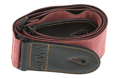 GEWA Sangles de Guitares nouvelles couleurs - rouge baie (60 mm)