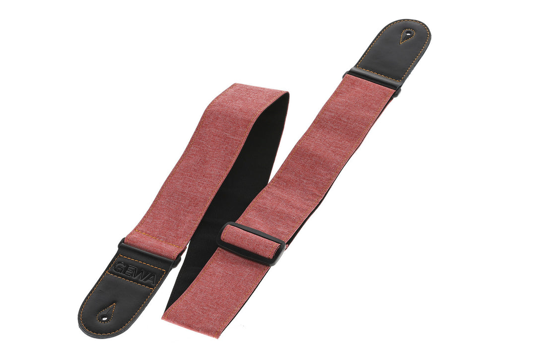 GEWA Sangles de Guitares nouvelles couleurs - rouge baie (60 mm)