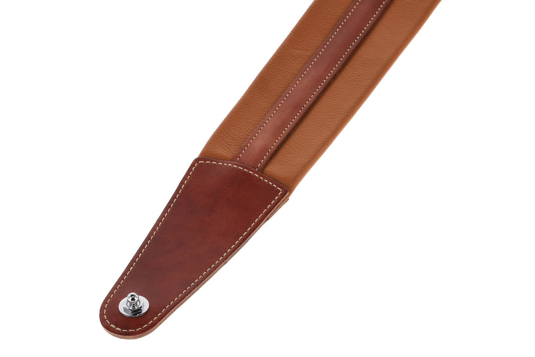 GEWA Sangles de Guitares Prestige 65 rembourrées avec Security Locks - sable sec/marron