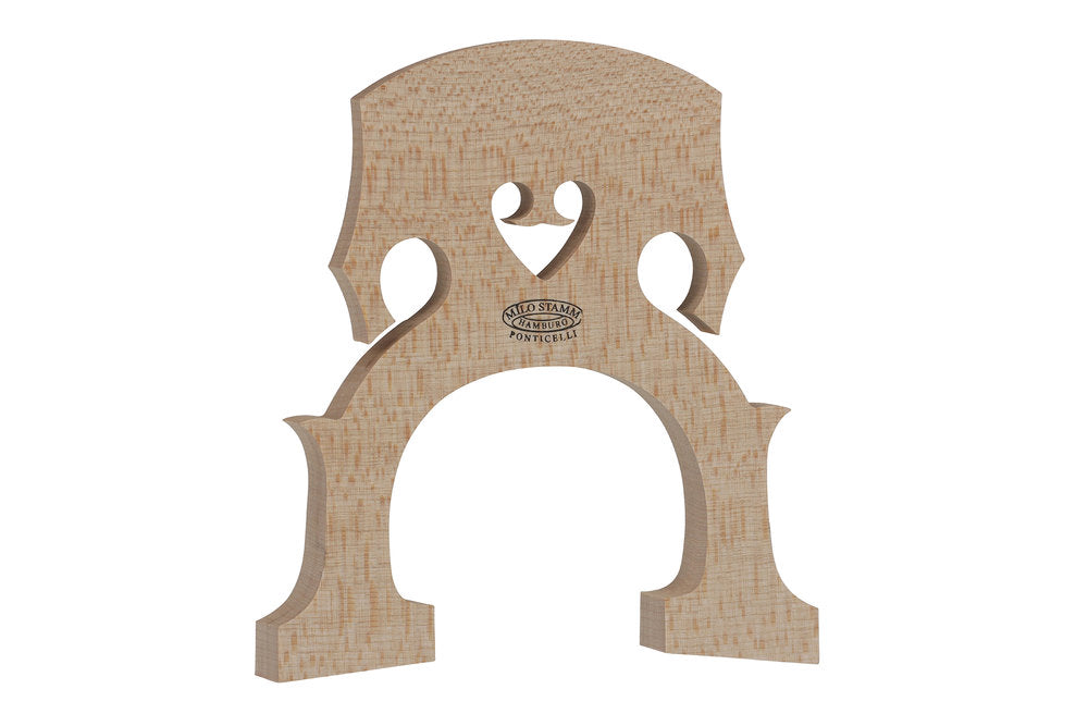 Milo Stamm Standard mentonnière de violoncelle modèle F, 4/4, 90 mm