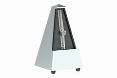 Wittner métronome forme pyramide - Siver mat brillant 845202