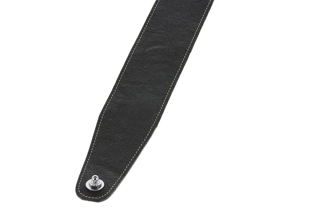 GEWA Premium Pattern 65 sangle de guitare avec Security Locks, noir grainé