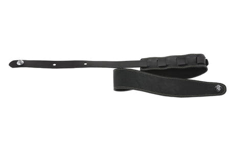 GEWA Premium Pattern 65 sangle de guitare avec Security Locks, noir grainé