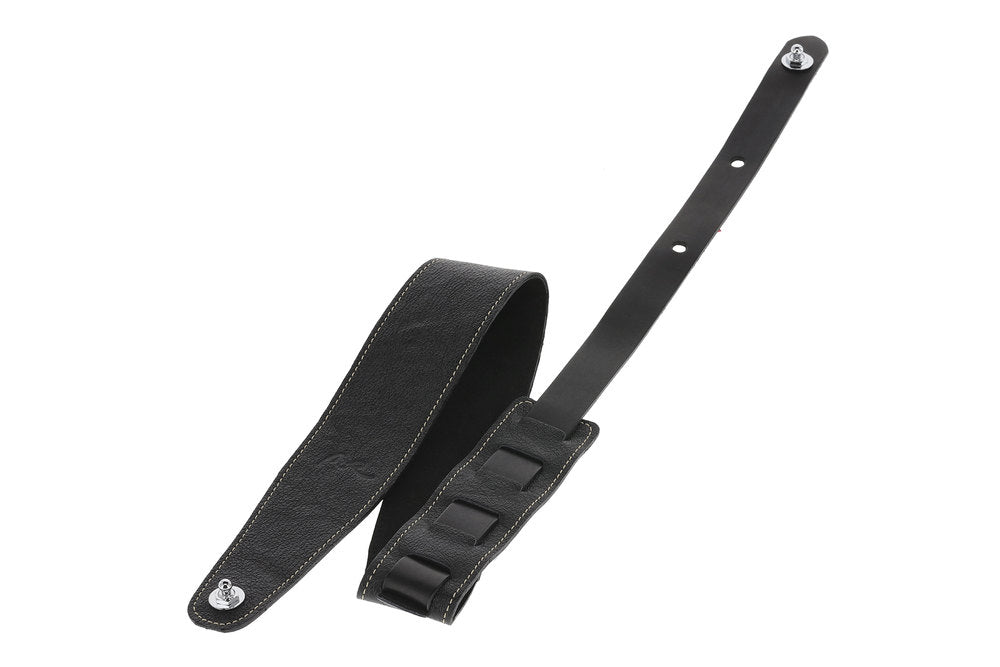 GEWA Premium Pattern 65 sangle de guitare avec Security Locks, noir grainé