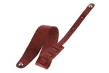 GEWA Premium Plain 70 sangle de guitare avec Security Locks, brun rougeâtre