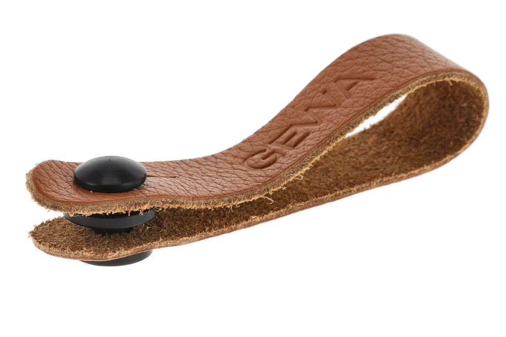 Boucle GEWA Tie Strap pour sangle de guitare, cuir, marron