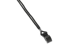 Fire & Stone sangle de rosace pour guitare classique, noire, 25 mm, sangle blanche
