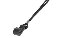 Fire & Stone sangle de rosace pour guitare classique, noire, 25 mm, sangle blanche