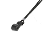Fire & Stone sangle de rosace pour guitare classique, noire, 25 mm, sangle blanche