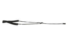 Fire & Stone sangle de rosace pour guitare classique, noire, 25 mm, sangle blanche