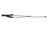 Fire & Stone sangle de rosace pour guitare classique, noire, 25 mm, sangle blanche