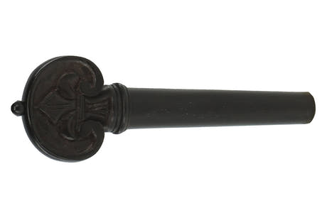 Chevilles baroques GEWA en ébène, violons 4/4, sculptées à la main, bouton et anneau noirs