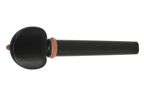 Chevilles de violon GEWA Hill en ébène, 4/4, bouton beige, 4 pièces