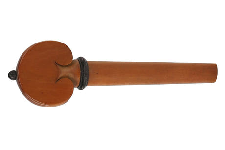 Chevilles de violon GEWA avec forme de cœur en buis, 4/4, bouton noir, 4 pièces