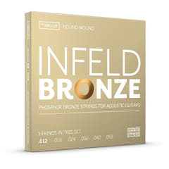 Cordes Thomastik-Infeld pour Guitares acoustiques Infeld Bronze - Set .012-.053 (IBR112T)