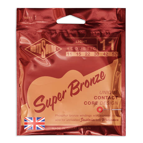 Strings de guitare western Rotosound Super Bronze SB11 11-52