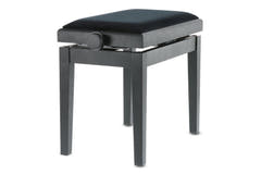 GEWA banc de piano Deluxe - Black mat (siège noir)