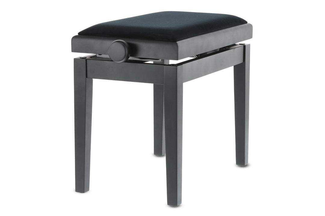 GEWA banc de piano Deluxe - Black mat (siège noir)