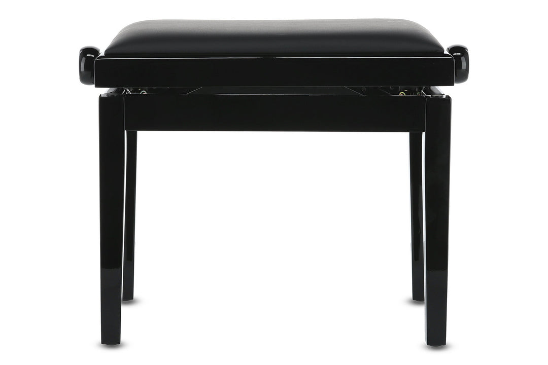 GEWA banc de piano Deluxe Vinyl - Black brillant (assise noire)