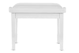 GEWA banquette de piano Deluxe vinyle - White brillant (siège White)