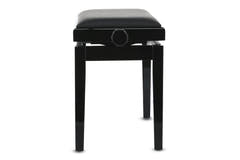 GEWA banc de piano Deluxe Vinyl - Black brillant (assise noire)