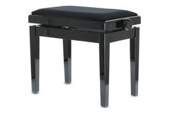 Banquette de piano GEWA Deluxe - Black brillante (assise Black)