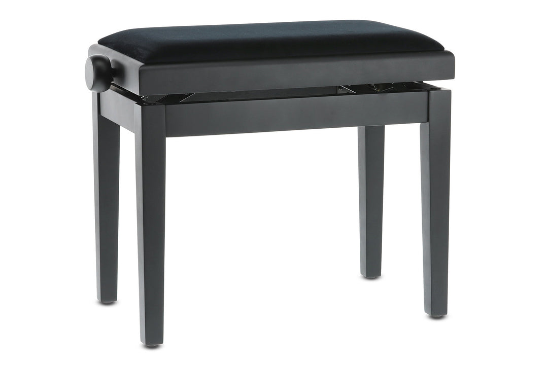 GEWA banc de piano Deluxe - Black mat (siège noir)