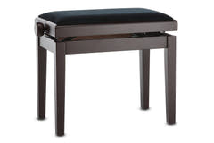 GEWA Banquette de piano Deluxe - palissandre mat (siège noir)