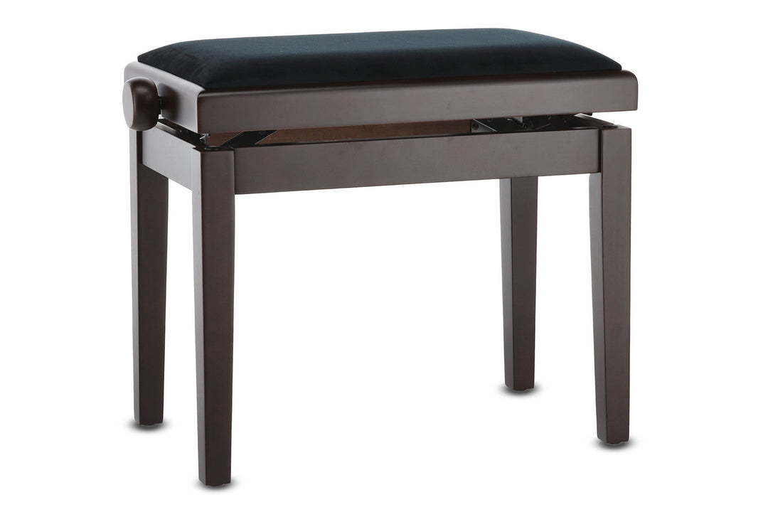 GEWA Banquette de piano Deluxe - palissandre mat (siège noir)