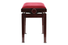 GEWA Banquette de piano Deluxe - acajou très brillant (assise Dark rouge)