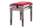 GEWA Piano bench Deluxe - Mahogany highgloss (Dark red seat)