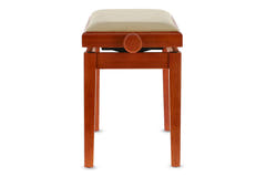 Banquette de piano GEWA Deluxe - merisier mat (assise beige)