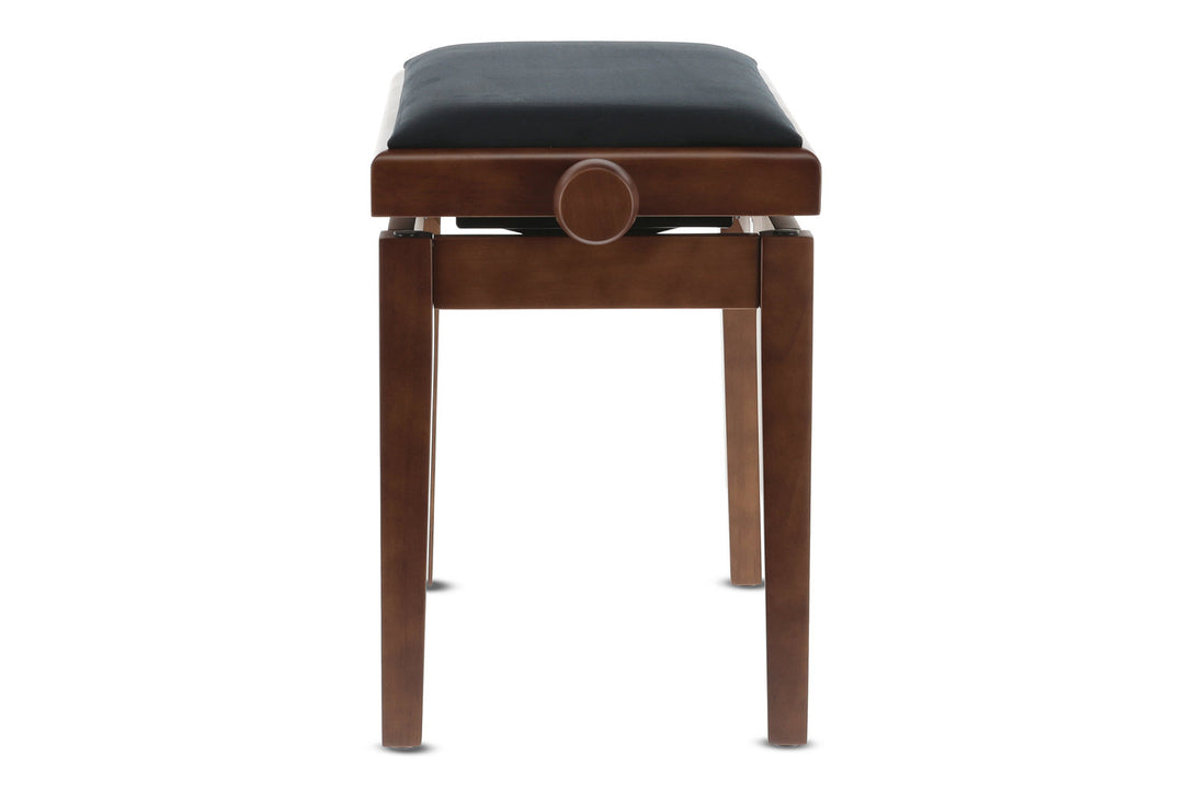 Banc de piano GEWA Deluxe - noyer mat (siège noir)