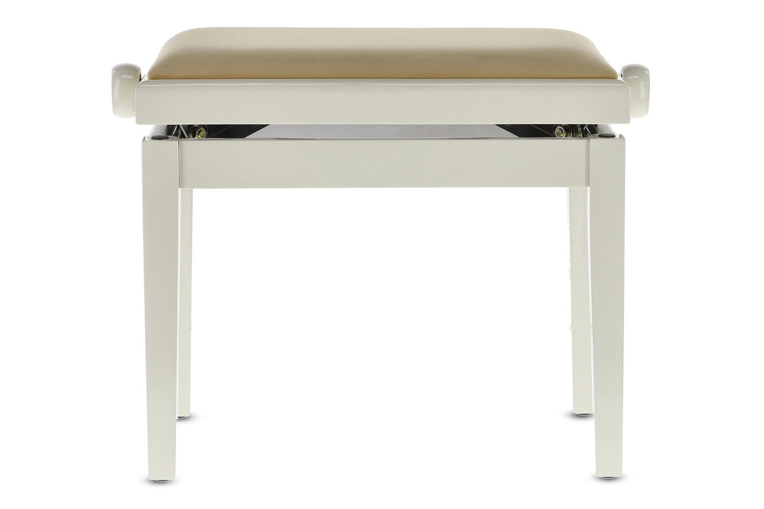 GEWA Banquette de piano Deluxe - Ivoire haute brillance (assise beige)