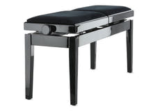 GEWA Banquette de piano Deluxe Double - Black highgloss