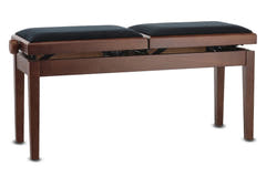 Banc de piano GEWA Deluxe Double - Noyer mat