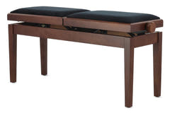 Banc de piano GEWA Deluxe Double - Noyer mat
