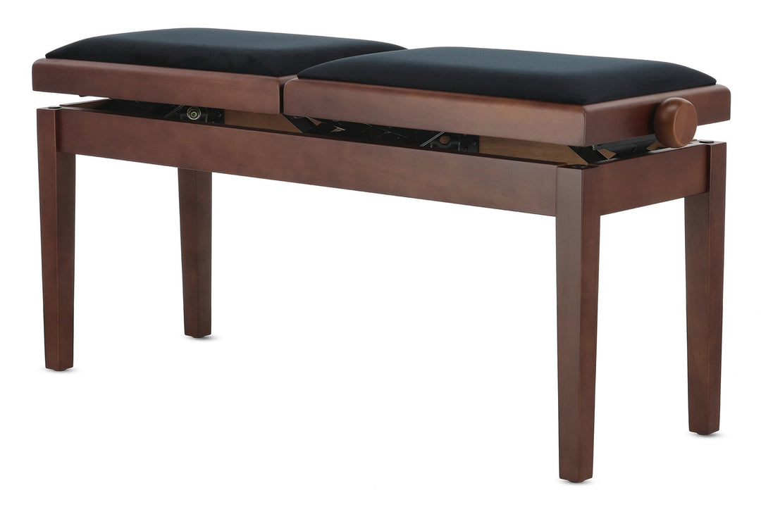 Banc de piano GEWA Deluxe Double - Noyer mat