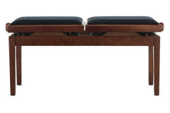 Banc de piano GEWA Deluxe Double - Noyer mat