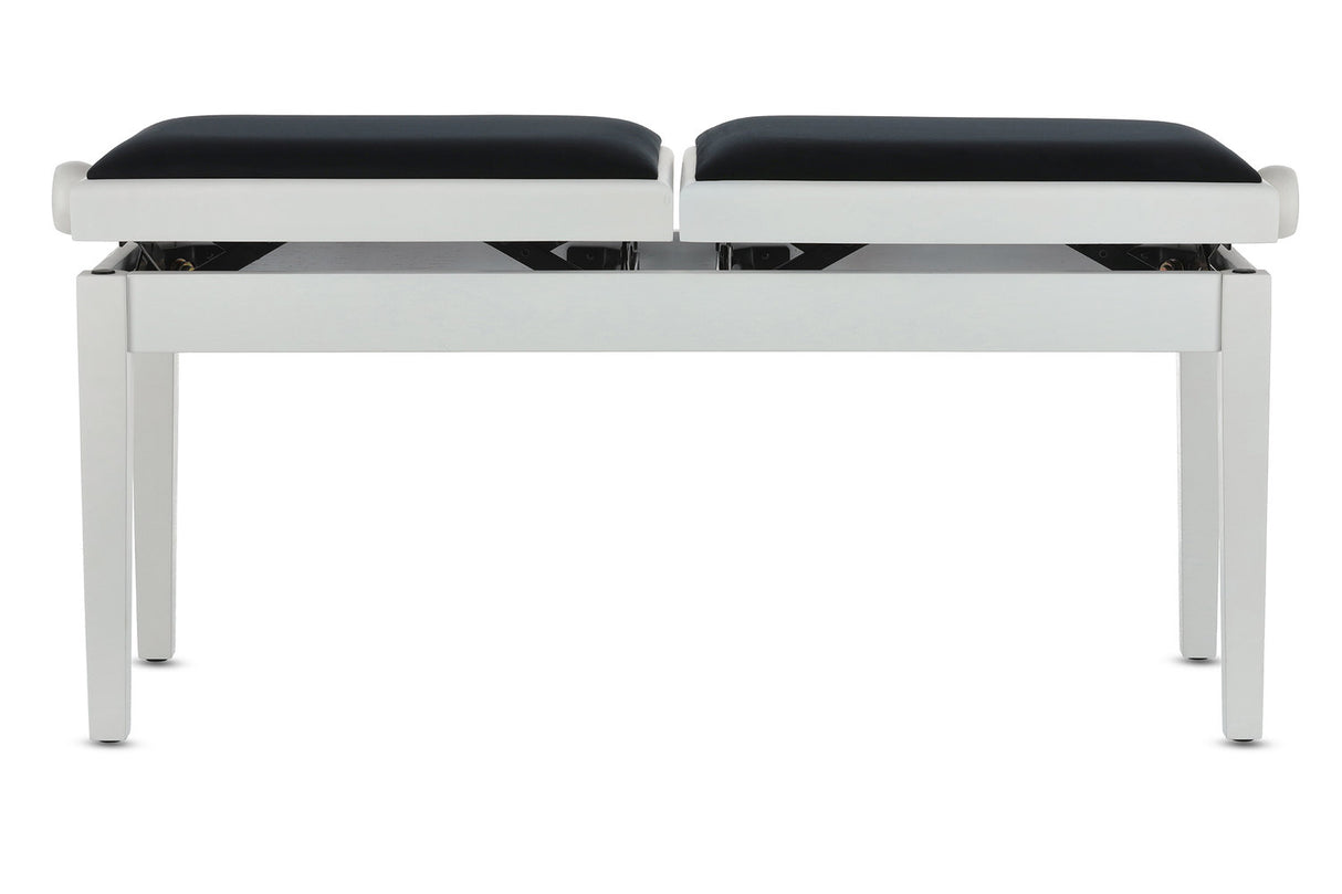 GEWA Piano bench Deluxe Double - White matt
